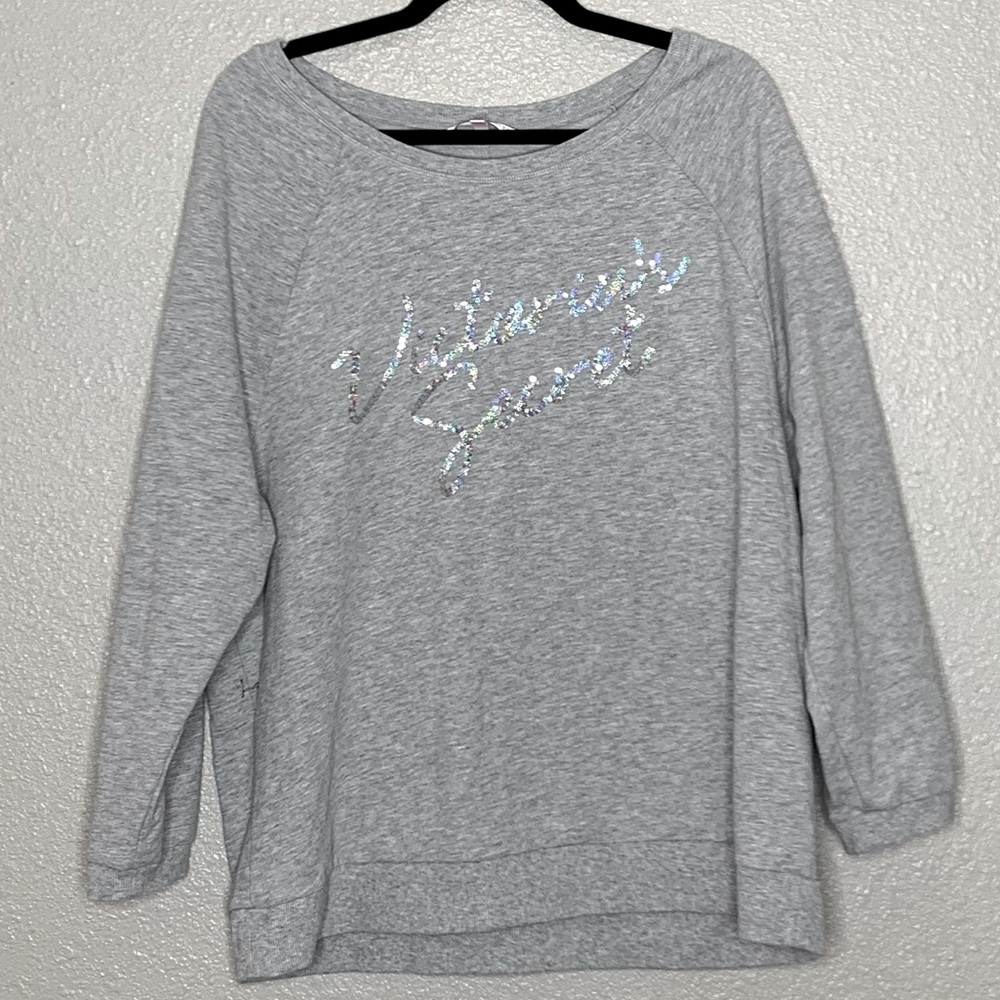 Victoria’s Secret Grey pullover sequins sweater